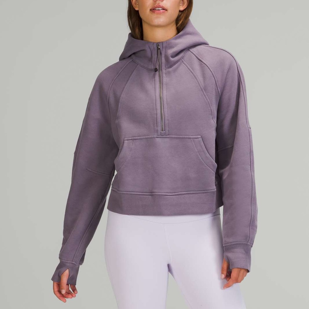 Lululemon NWT Scuba 1/2 Zip XS/S Dusky Lavender